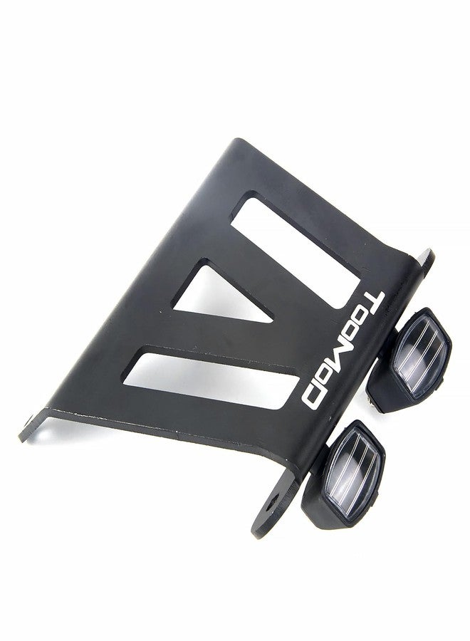 TOOMOD CW-01 Aluminum Front Skid Bumper with Square LED Lights for CW01 Tamiya Lunch Box Midnight Pumpkin Monster Grasshopper Hornet Chassis Upgrade Parts - Image 2